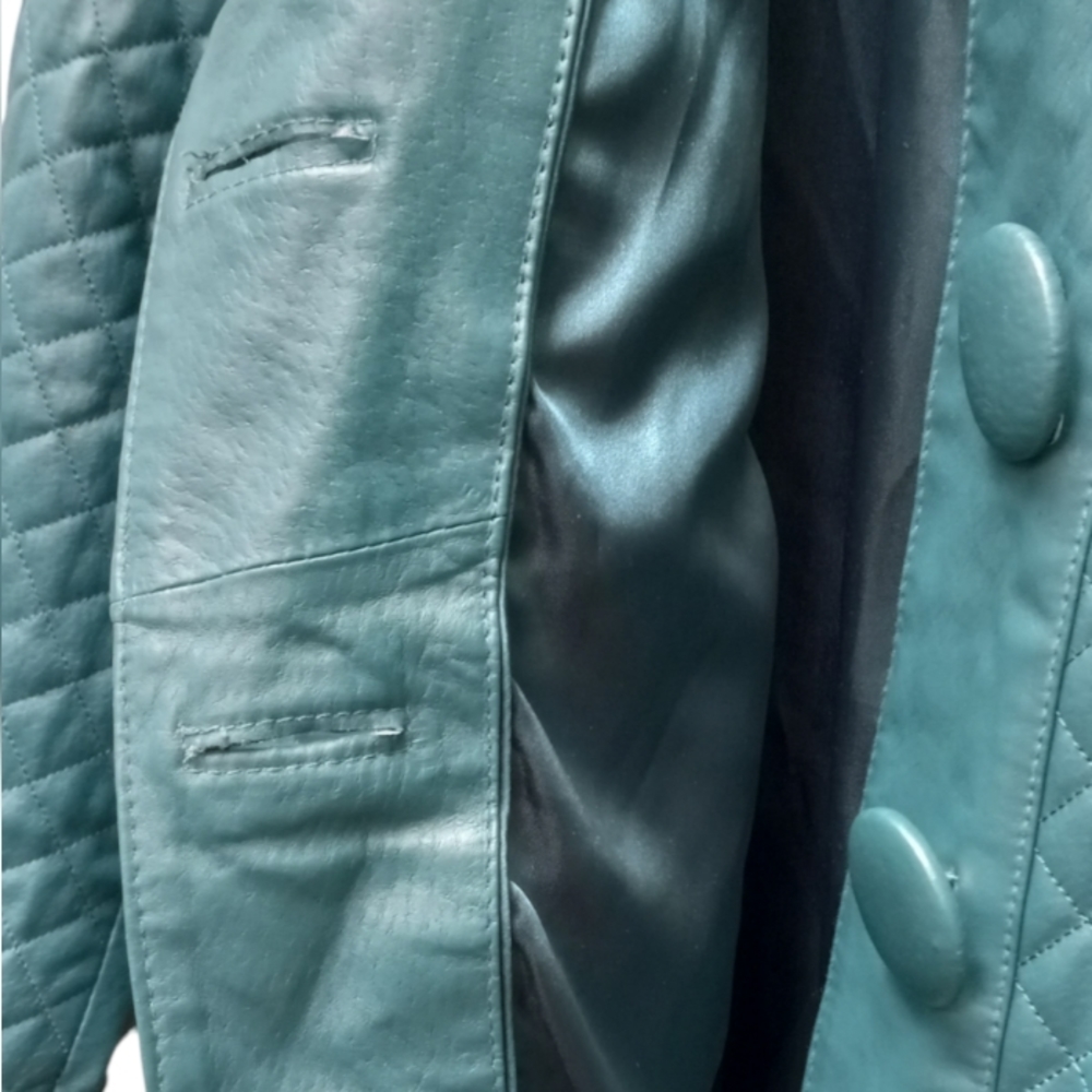 Leather Quilted Jacket - Picture 5 of 7